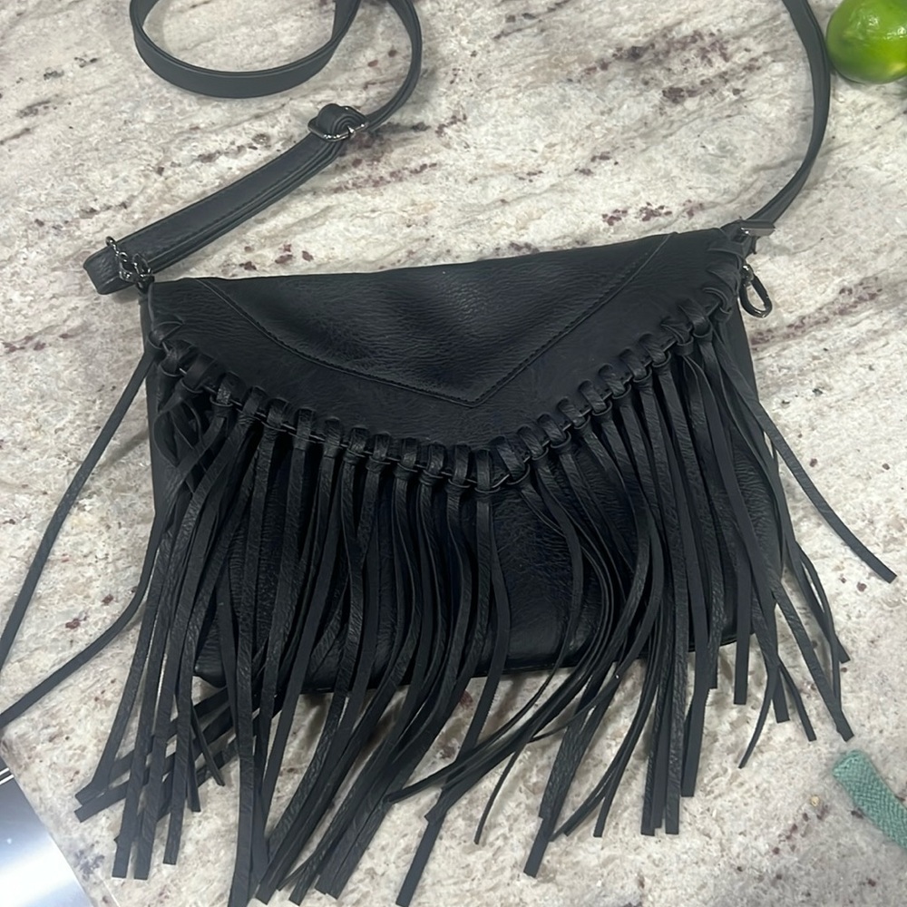 Black fringe purse!